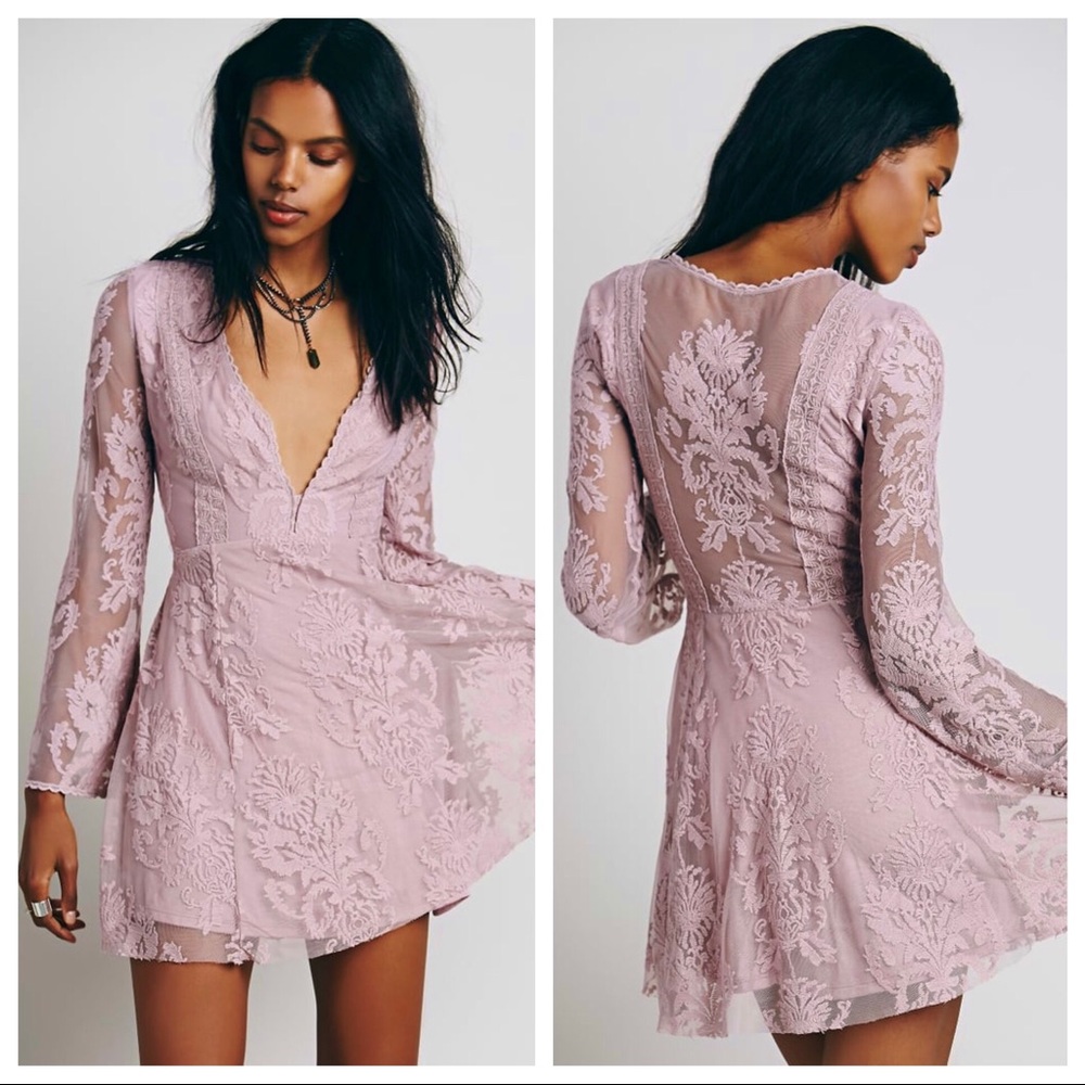 🌸Free people🌸 Reign Over Me Lace Dress size 2